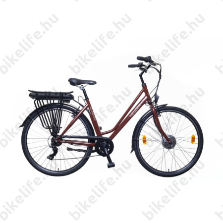 Neuzer Hollandia Basic elektromos kerékpár agymotoros, barna 19"