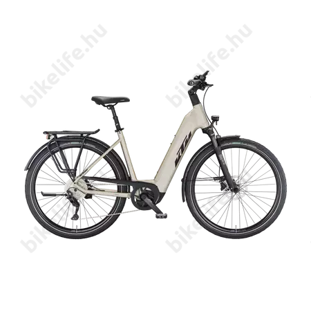 KTM Macina Style 740 elektromos kerékpár Bosch Performance Line CX Smart, 10 fokozatú Deore váltó, női, pezsgő 46cm