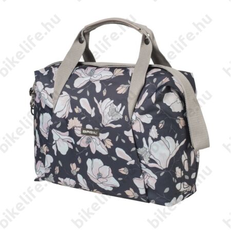Basil Magnolia Carry All táska csomagtartóra 18L kapacitás, fényvisszaverős, pastel powders szürke