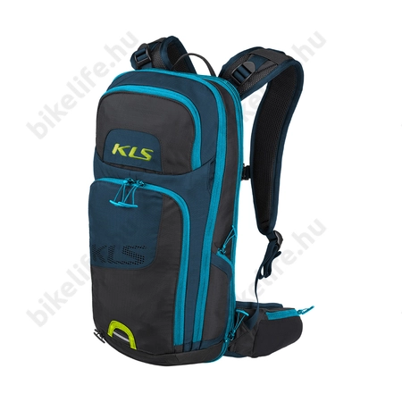 Kellys Switch hátizsák, (italtartó nem tartozék), Protektor lezipzározható, 18 Liter, fekete/kék