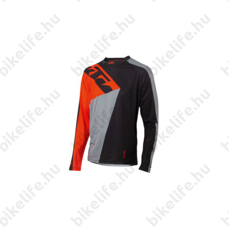 KTM Factory Enduro hosszú ujjú kerékpáros mez fekete/narancs L