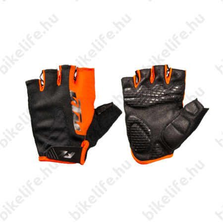 KTM Factory Line rövid ujjú kesztyű, fekete/narancs, XL