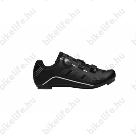 FLR Elite Road F-22 II országúti cipő, karbon talp, Reel Knob damilos fűző, fekete, 41-es méret