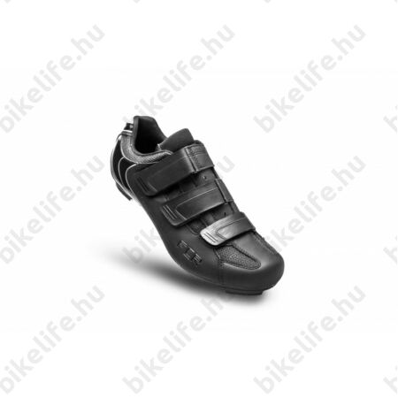 FLR Pro Road F-35 országúti cipő, 3 tépőzáras, fekete, 45-ös