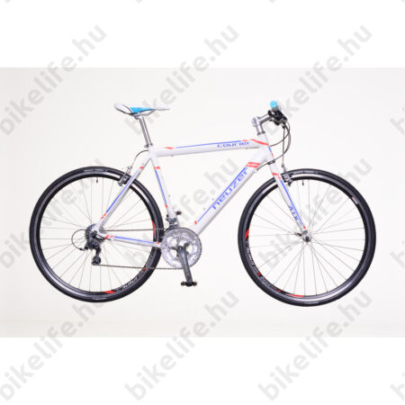 Neuzer Courier DT fitness kerékpár 16 fokozatú Shimano Claris váltó, fehér/kék-piros, 54cm