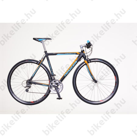 Neuzer Courier RS fitness kerékpár 18 fokozatú Shimano 105 váltórendszer, fekete/cián/narancs 54cm