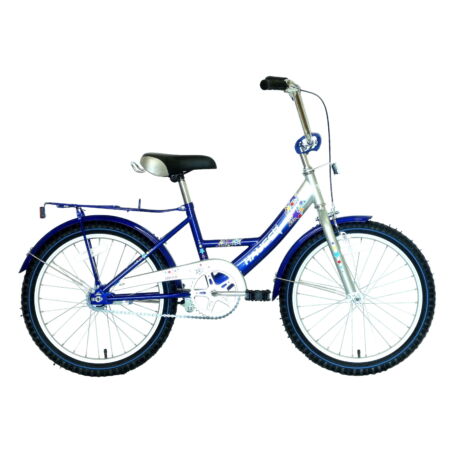 Hauser Swan city 20"-os gyerekkerékpár, kontrás, ezüst/kék