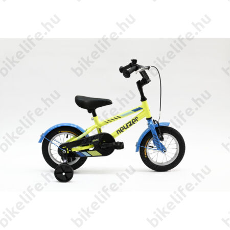 Neuzer BMX 14"-os fiú gyerekkerékpár, kontrafékes, sárvédővel, sárga-fekete/kék
