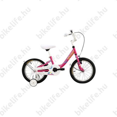 Neuzer 16"-os kontrafékes gyerek kerékpár lányka pink/sárga