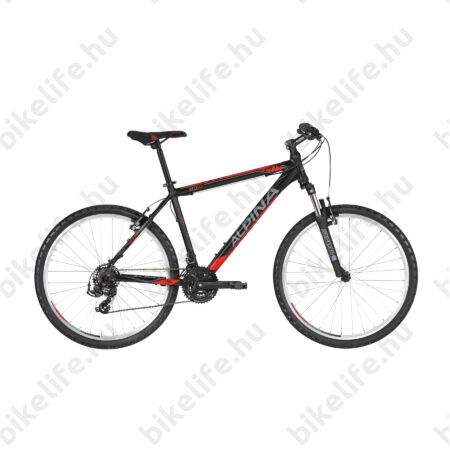 Alpina Eco M20 Black férfi MTB kerékpár 21 fok. TY500 váltó, alumínum váz, teleszkóp, 13,5"