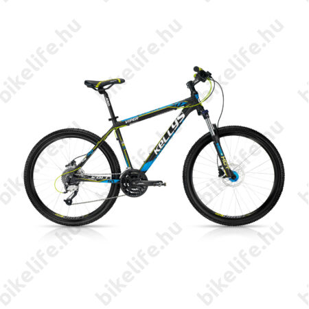 Kellys Viper 50 2016 MTB kerékpár, 24seb. Altus váltó, hidraulikus tárcsafék, Black Blue, 21,5"