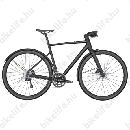 Scott Metrix 30 EQ fitness kerékpár 2x8 fokozatú Shimano Claris sárvédővel fekete 52cm