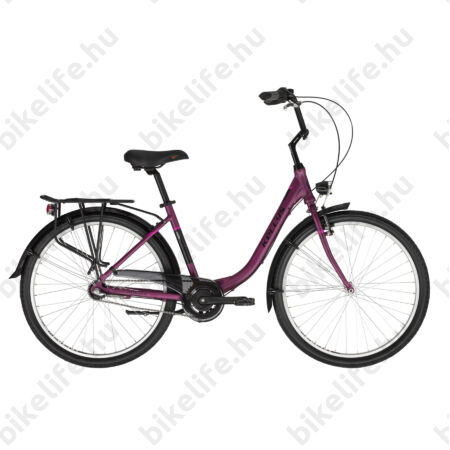 Kellys Avery 10 Purple 26"-os városi kerékpár Shimano Nexus3 agyváltó, 43cm-es méret