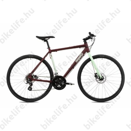 Csepel Rapid alu 1.1, 28" kerékpár, matt bordó/menta színű, 54 cm