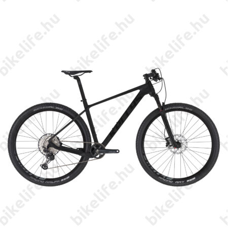 Kellys Hacker 50 Black 29"-os MTB kerékpár, Carbon váz, 1x12 fokozatú Deore XT váltó, Rock Shox tel. S
