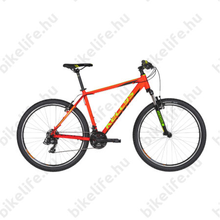Kellys Madman 10 Neon Orange 2019 27,5"-os MTB kerékpár 21f. TY500 váltó, V-fék, 17,5"