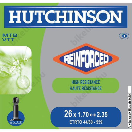 26" Hutchinson Reinforced 2,3-2,85"-os MTB tömlő, belső gumi, AV, autós szelep