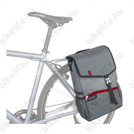 Kellys Broker táska csomagtartóra szerelhető, 10L, 13"-os laptop szállítására is, váltáska, szürke