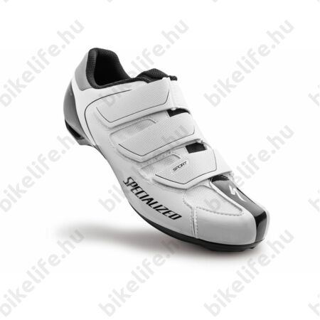 Specialized Sport Road országúti kerékpáros cipő 41-es 3 tépőzáras, fehér/fekete