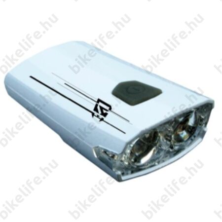 Rock Machine Rock elemes első lámpa 2 szuperfényes LED-el, USB-n tölthető, fekete
