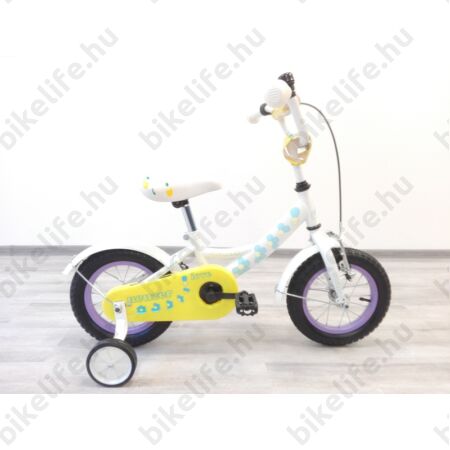 Neuzer Love 12"-os gyerek kerékpár, kontrafékes, sárvédővel, fehér