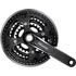 Shimano Deore FC-T6010 trekking/cross hajtómű 48/36/26-os fogszám, Hollowtech II,  láncvédő, fekete