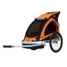 KTM Carry gyermek szállító utánfutó, 2 gyermeknek, 45kg terhelhetőség, időjárás álló boritás