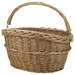 KlickFix Willow első kosár fából, fonott, 7kg-ig terhelhető, tartó nélkül