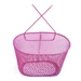 Kosár gyermek fém akasztós sűrűszövésű rózsaszín
