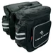 Velotech 2 részes túratáska csomagtartóra 24 liter, hevederes rögzítéssel, vízálló, fekete
