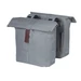 Basil City-Double Bag táska csomagtartóra 2 részes  32L kapacitás, fényvisszaverős, szürke