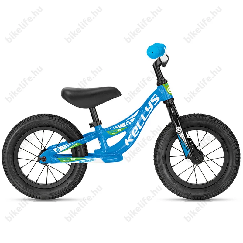 Kellys KITE futóbicikli alu váz, csapágyazott fém kerekű, tömlős, fék nélküli, kék