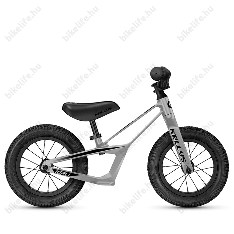 Kellys KIRU Raw Silver futóbicikli Alu/Mg váz, csapágyazott fém kerekű, tömlős, fék nélküli