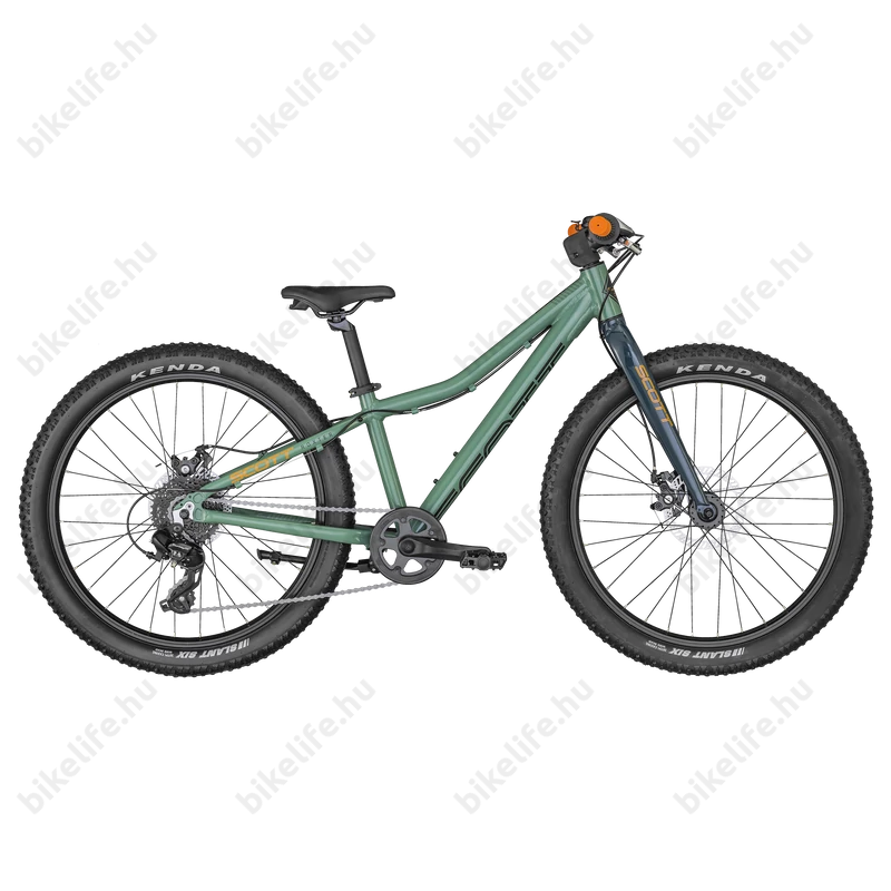 Scott Roxter 24 gyerekkerékpár 8 fokozatú Shimano TX800 váltóval merevvillás tárcsafékes zöld uni
