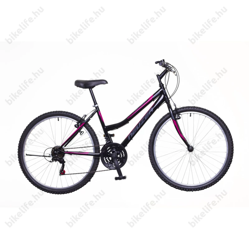 Neuzer Nelson női MTB kerékpár 18sebességes, fekete/szürke-pink 19