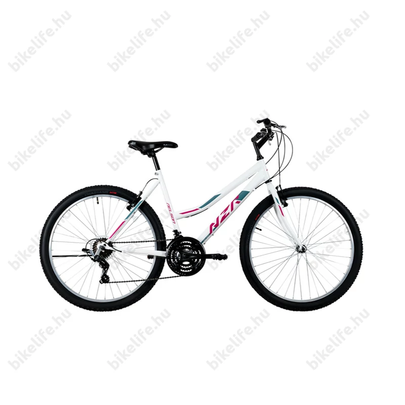 Neuzer Nelson 18 női MTB kerékpár 18sebességes, fehér/pink 19