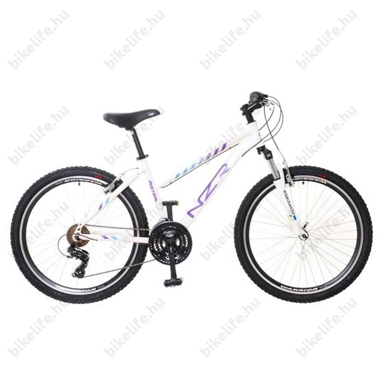 Neuzer Mistral 30 női aluvázas 26-os MTB kerékpár, teleszkóp, 21 sebességes fehér/lila/kék 17