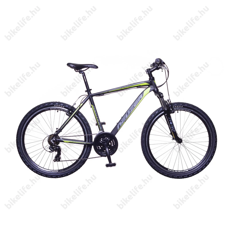 Neuzer Mistral 30 férfi aluvázas 26-os MTB kerékpár, teleszkóp, 21 sebességes matt fekete/zöld-szürke 21