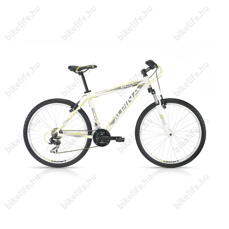 Alpina Eco M10 White/Lime férfi aluvázas 26-os MTB kerékpár 21 fok.Shimano váltóval váz:19,5