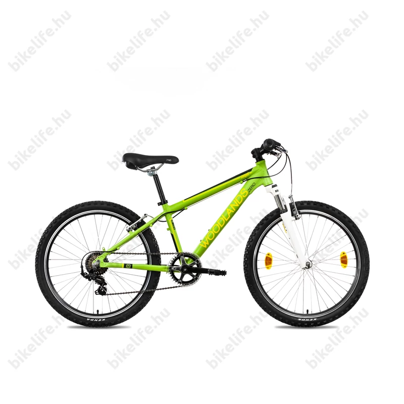 Csepel Woodlands 24-es gyerek kerékpár alumínium vázzal és teleszkóppal, 6sebességes, zöld