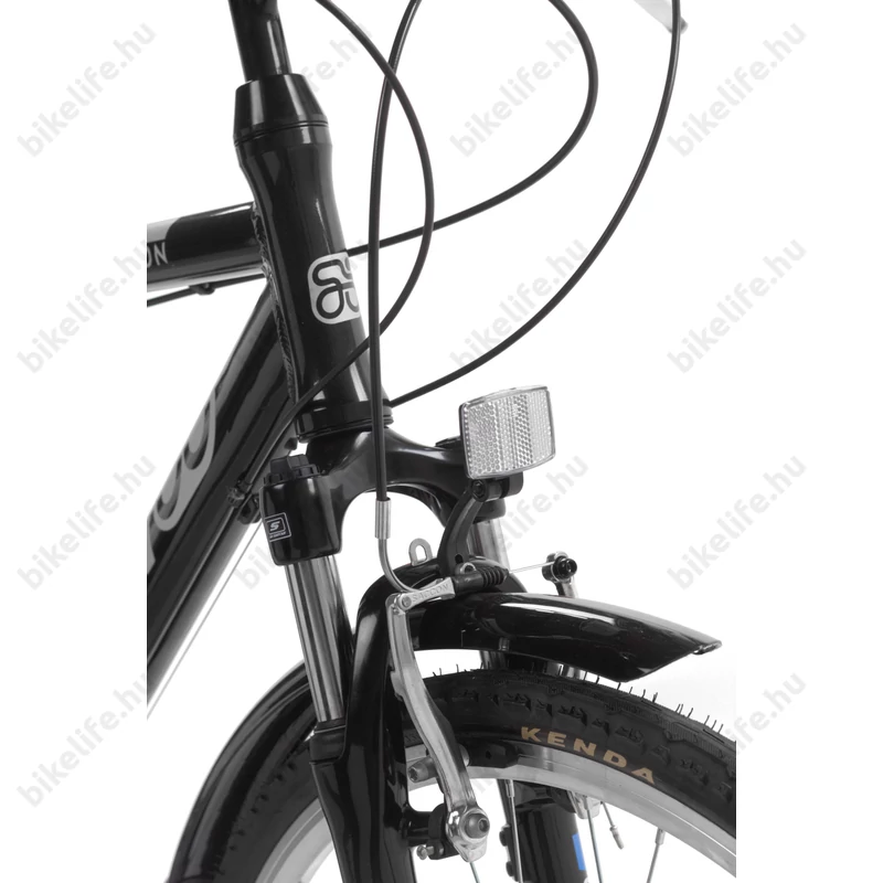 Csepel Traction 100 férfi trekking kerékpár, alumínium váz, 21 fokozat, fekete, 23