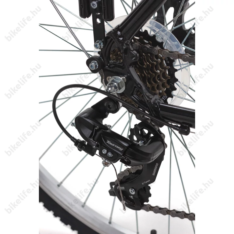 Csepel Traction 100 férfi trekking kerékpár, alumínium váz, 21 fokozat, fekete, 23