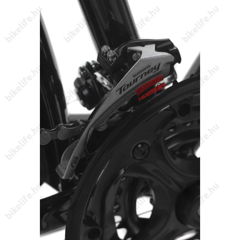 Csepel Traction 100 férfi trekking kerékpár, alumínium váz, 21 fokozat, fekete, 23