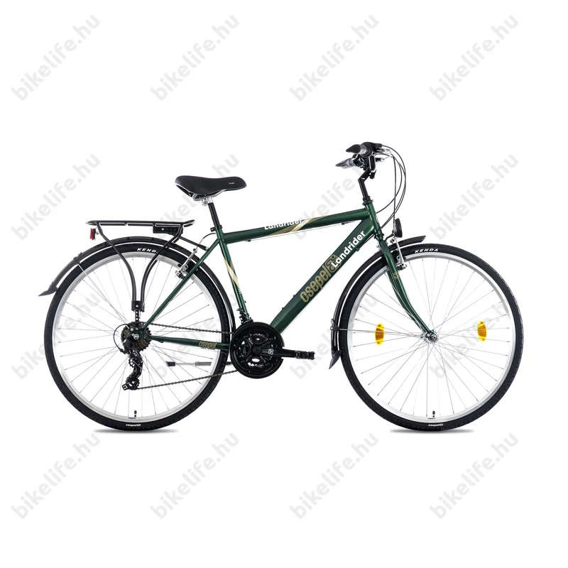 Csepel Landrider férfi trekking kerékpár Shimano RS/TX váltó, duplafalú abroncs, sötétzöld 21