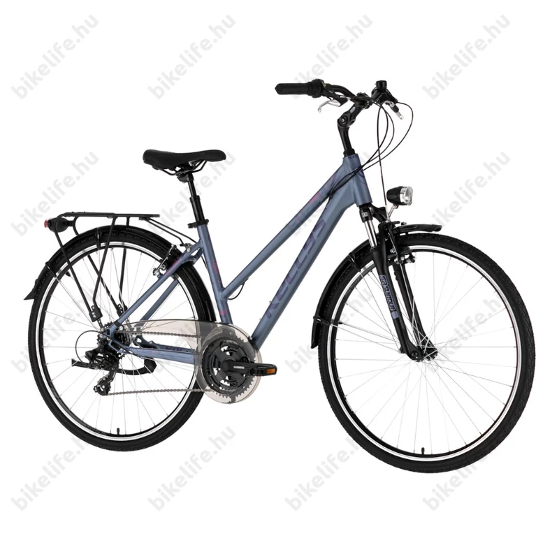 Kellys Cristy 10 Grey női trekking kerékpár 21 fokozatú Tourney Shimano TY300 váltó, V-fék S/17