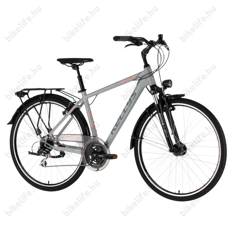 Kellys Carson 50 Grey férfi trekking kerékpár 24 fokozatú Shimano Acera váltó, V-fék M/19