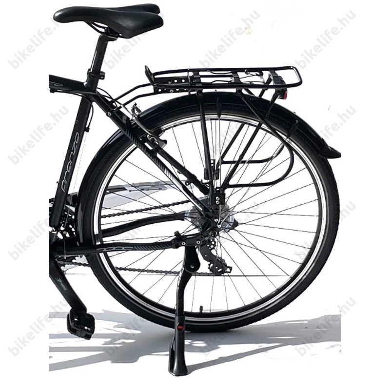 Neuzer Firenze 100 férfi alu vázas trekking kerékpár, agydinamós, teleszkópos fekete/fehér-szürke matt 17