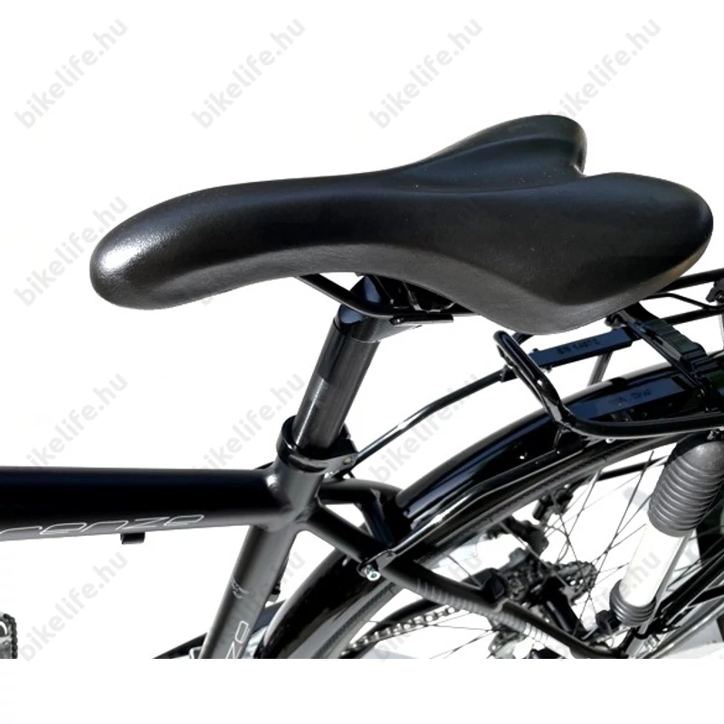 Neuzer Firenze 300 férfi alu vázas trekking kerékpár, agydinamós, teleszkópos fekete/fehér-szürke matt 19