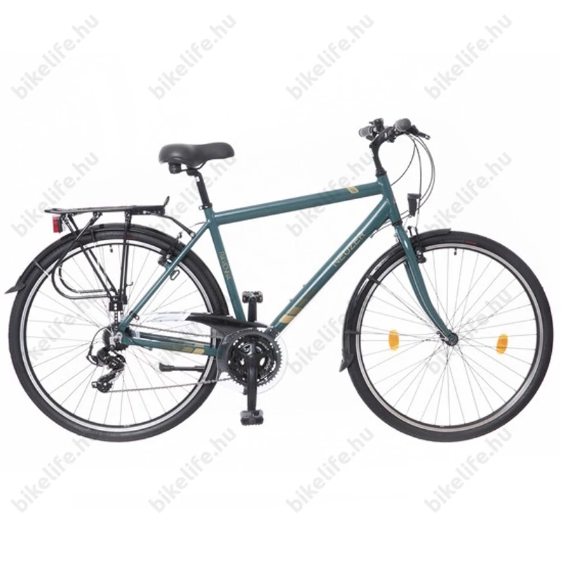 Neuzer Ravenna 50 férfi alumínium vázas trekking kerékpár merevvillás mattzöld 19