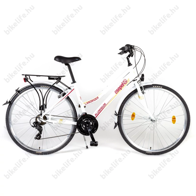 Csepel Landrider női trekking kerékpár alu vázas, 21 fokozatú Shimano váltó, fehér 19